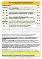 Vorschau - Unterrichtsreihen - Wörter mit System alphabetisch sortieren lernen als sinnvolles Konzentrations- und Rechtschreibtraining - Seite 1