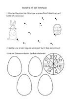 Vorschau - Arbeitsblätter - Rechnen und Geometrie mit dem Osterhasen - Deckblatt