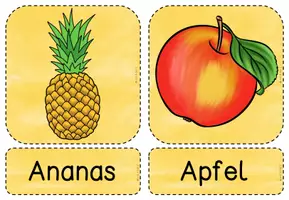 Vorschau - Arbeitsblätter - Obst und Gemüse Arbeitsblätter und Tafelmaterial - Seite 1