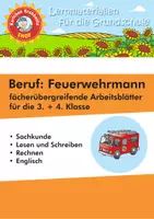 Vorschau - Arbeitsblätter - Beruf: Feuerwehrmann - fächerübergreifende Arbeitsblätter - Krabbelfix - Deckblatt