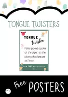 Vorschau - Poster - FREEBIE - Tongue Twisters (Pósters) - Deckblatt