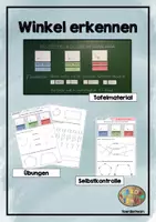 Vorschau - Arbeitsblätter - Winkel erkennen - Tafelmaterial und Arbeitsblätter - Deckblatt
