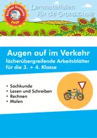 Vorschau - Arbeitsblätter - Augen auf im Verkehr - 3.+4. Kl. - fächerübergreifende Arbeitsblätter - Krabbelfix - Deckblatt