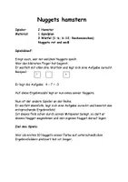 Vorschau - Arbeitsblätter - Nuggets hamstern - Ein Spiel zum Üben der rationalen Zahlen - Deckblatt