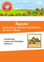 Vorschau - Arbeitsblätter - Ägypter - fächerübergreifende Arbeitsblätter - Krabbelfix - Deckblatt