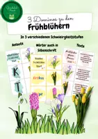 Vorschau - Spiele - Dominosspiele zu den Frühblühern - Deckblatt