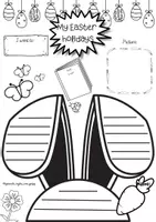 Vista previa - Manualidades / Dibujos para colorear - Easter holidays / Mis vacaciones de Semana Santa - página 1