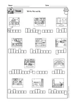 Vorschau - Arbeitsblätter - Englisch - parts of a house (rooms)- Arbeitsblätter - Freiarbeit - Stationen - Haus/ Räume - Seite 3