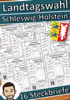 Vorschau - Stundenentwürfe - Landtagswahl Schleswig-Holstein 2022 - Steckbriefe Parteien - Deckblatt