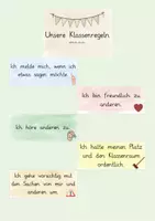 Vorschau - Poster - Unsere Klassenregeln - Deckblatt