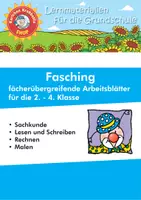 Vorschau - Arbeitsblätter - Fasching - fächerübergreifende Arbeitsblätter - Karlchen Krabbelfix - Deckblatt