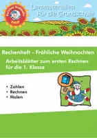 Vorschau - Arbeitsblätter - Rechenheft Fröhliche Weihnachten - Arbeitsblätter - Krabbelfix - Deckblatt