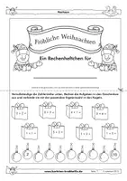 Vorschau - Arbeitsblätter - Rechenheft Fröhliche Weihnachten - Arbeitsblätter - Krabbelfix - Seite 1