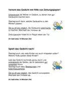 Vorschau - Stundenentwürfe - Das große, kecke Zeitungsblatt - ein Gedicht von Josef Guggenmos - Seite 2