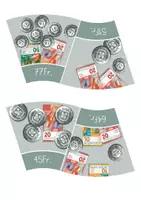 Vorschau - Stationenlernen - Legekreis - Geldbeträge in Franken ZR 100 - Seite 3