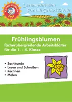 Vorschau - Spiele - Frühlingsblumen - fächerübergreifende Arbeitsblätter - Krabbelfix - Deckblatt