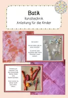 Vorschau - Mal- und Bastelvorlagen - Materialpaket Kunsttechniken- Anleitungen für die Kinder - Deckblatt