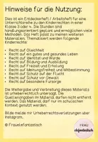 Vorschau - Unterrichtsreihen - Kinderrechte - Entdeckerheft mit Reihentransparenz und Karteien #silvesterknaller23 - Seite 1