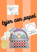 Vista previa - Hojas de trabajo - Tejer con papel para Pascua - Portada