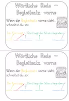 Vorschau - Arbeitsblätter - Wörtliche Rede Begleitsatz vorne - Seite 1