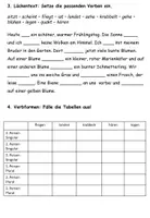 Aperçu - Feuilles d'exercices - exercices mixtes pour débutants "der Frühling" Allemand - Page 2