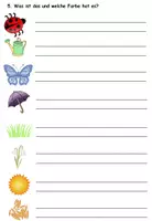 Aperçu - Feuilles d'exercices - exercices mixtes pour débutants "der Frühling" Allemand - Page 3