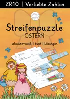 Vorschau - Arbeitsblätter - Rechenpuzzle Streifen | Ostern | ZR 10 | Verliebte Zahlen - Deckblatt