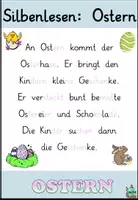 Aperçu - Texte - Lire des syllabes "Ostern" Allemand - Page de couverture