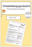Vorschau - Text - Stimmbildungsgeschichte Dschungelspaziergang - Deckblatt