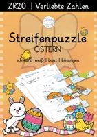Vorschau - Arbeitsblätter - Rechenpuzzle Streifen | Ostern | ZR 20 | Verliebte Zahlen - Deckblatt