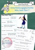 Vorschau - Arbeitsblätter - Entscheidungsgeschichte: Was hext Faxi? - Deckblatt