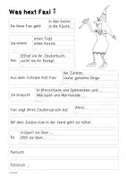 Vorschau - Arbeitsblätter - Entscheidungsgeschichte: Was hext Faxi? - Seite 3