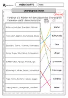 Vorschau - Arbeitsblätter - Arbeitsblätter (+Lösungen!) - Oberbegriffe, Sammelbegriffe - Seite 3