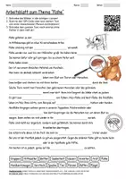 Vorschau - Arbeitsblätter - Arbeitsblatt "Flöhe" + Onlineübung & MP3 + Infografik - Deckblatt
