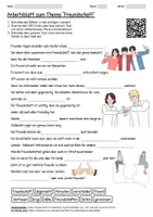 Vorschau - Arbeitsblätter - Lernposter + Arbeitsblatt "Freundschaft" + Onlineübung & MP3 + Mindmap + Infografik - Seite 1