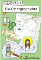 Vorschau - Mal- und Bastelvorlagen - Quadrama - Die Ostergeschichte - Deckblatt