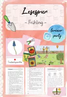 Vorschau - Arbeitsblätter - Lesespur: Im Kräutergarten (Frühling Kl. 2) - Deckblatt