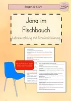 Vorschau - Anderer Materialtyp - Jona im Fischbauch - Lehrererzählung mit Schüleraktivierung - Deckblatt