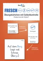 Vorschau - Arbeitsblätter - FRESCH - Übungskärtchen mit Selbstkontrolle - Fehler finden - Seite 1