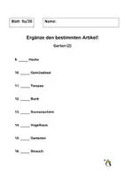 Vorschau - Arbeitsblätter - DaF/DaZ bestimmter Artikel/ 20 Arbeitsblätter/ 160 Wörter sortiert - Seite 3
