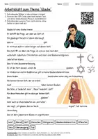 Vorschau - Arbeitsblätter - Arbeitsblatt "Glaube" + Onlineübung & MP3 + Mindmap + Infografik - Deckblatt