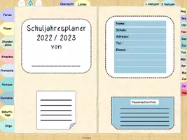 Vorschau - Lehrpläne/Lehrermaterial - Digitaler Lehrerplaner 2022 2023 bunt - Seite 3