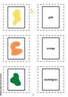 Vorschau - Arbeitsblätter - Merk es dir - Farben - spielerisch Deutsch lernen (auch als Wortkarten/Vokabelkarten nutzbar) + BONUS-Arbeitsblätter - Seite 2