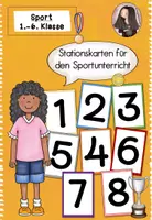 Vorschau - Poster - Stationskarten Sportunterricht | Sport Freebie - Deckblatt