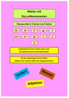 Vorschau - Unterrichtsreihen - Nomen, Verben und Adjektive mit Doppelkonsonanten - Übungsreihe in 5 Serien - Deckblatt