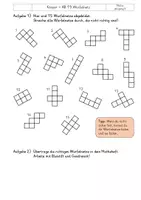 Vorschau - Arbeitsblätter - Körper - Würfelnetze ergänzen AB 19-22 - Deckblatt