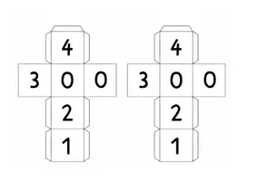 Vorschau - Mal- und Bastelvorlagen - Spiel-Würfel in unterschiedlichen Ausführungen - Seite 2