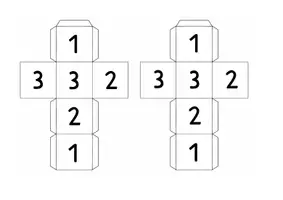 Vorschau - Mal- und Bastelvorlagen - Spiel-Würfel in unterschiedlichen Ausführungen - Seite 3