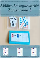 Vorschau - Fördermaterial/Inklusion - Addition Zahlenraum 5 Anfangsunterricht Mathe - Deckblatt