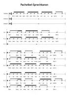 Vorschau - Arbeitsblätter - Pachelbel Sprechkanon - Seite 1
